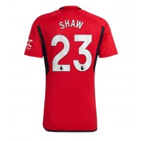 Manchester United Luke Shaw #23 Hemmatröja 2023-24 Korta ärmar
